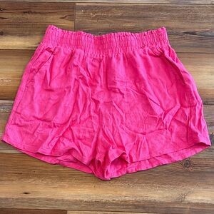 Blank NYC Hot Pink High Waist Women's Shorts